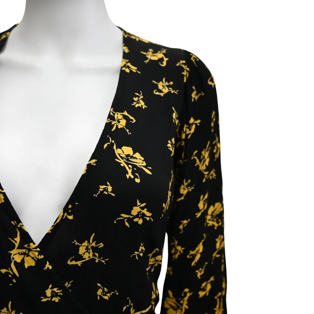 Floral Print Wrap Dress