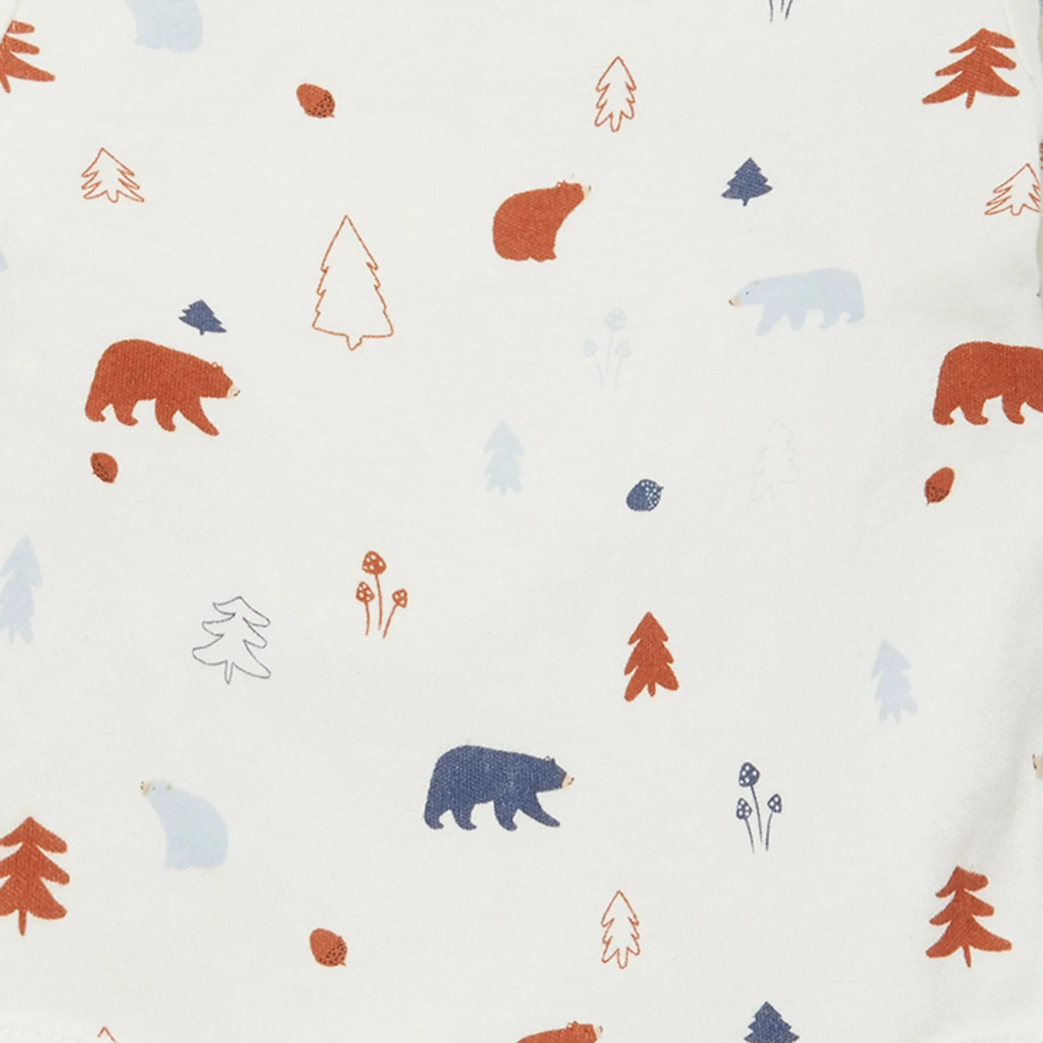 Forest Bear Long Sleeve Kimono Bodysuit 4 Pack