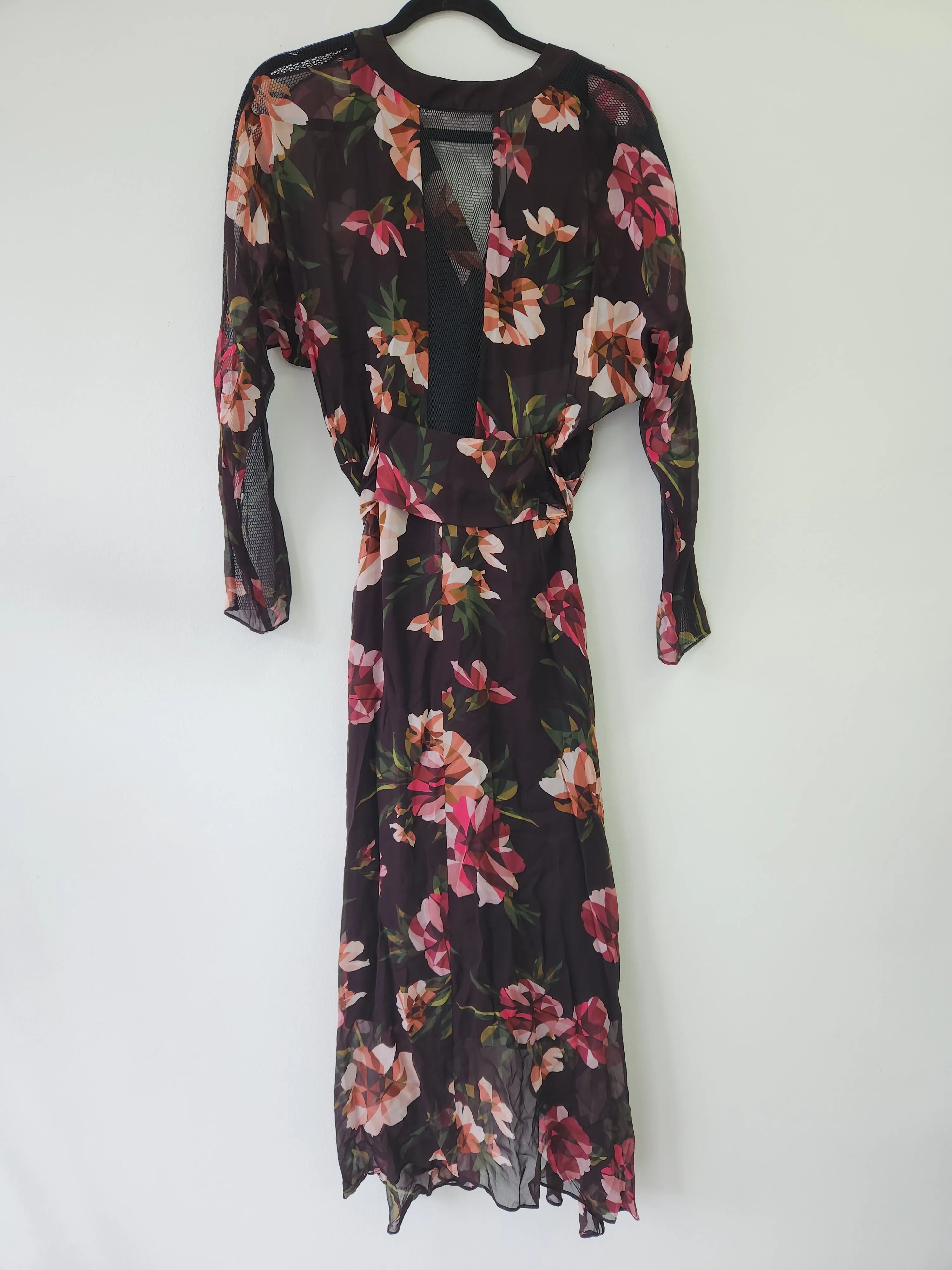 Fragment Midi Wrap Dress