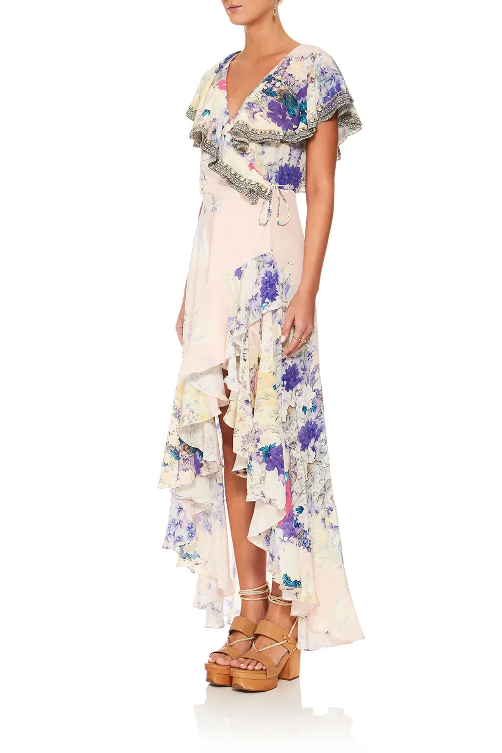 FRILL SLEEVE LONG DRESS HARAJUKU HEIRESS