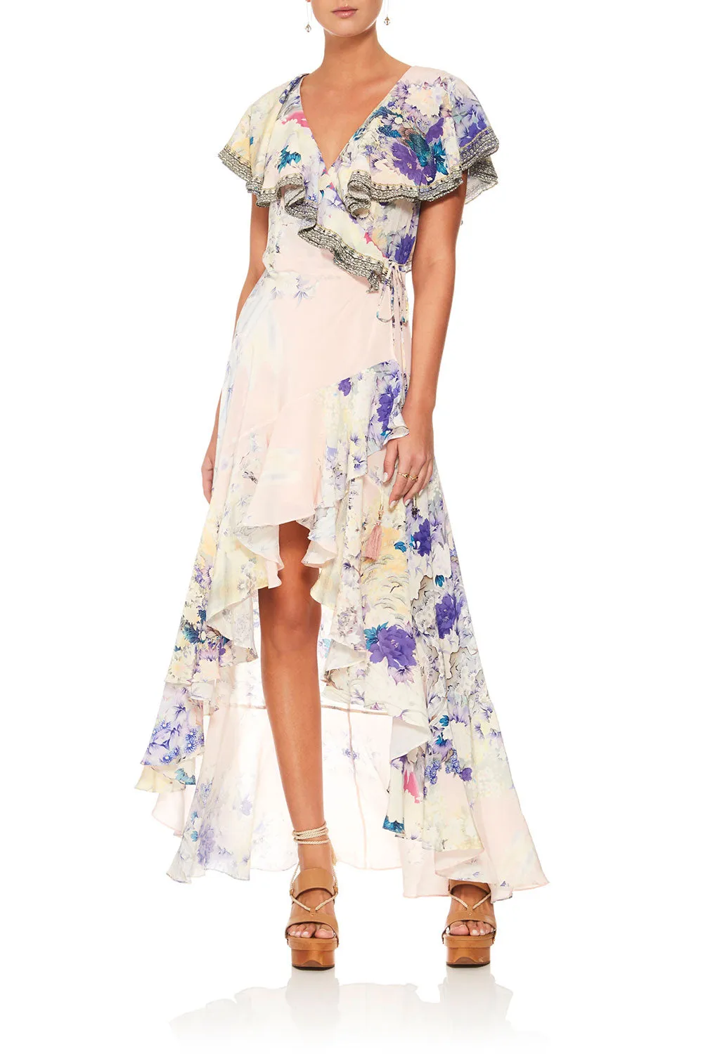 FRILL SLEEVE LONG DRESS HARAJUKU HEIRESS