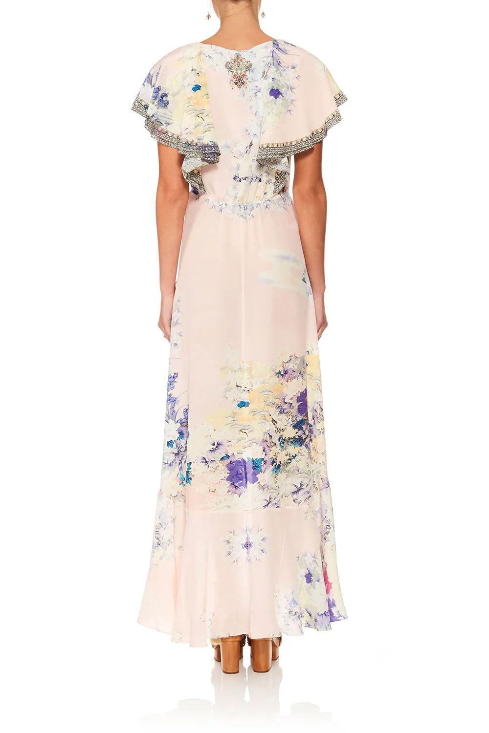 FRILL SLEEVE LONG DRESS HARAJUKU HEIRESS