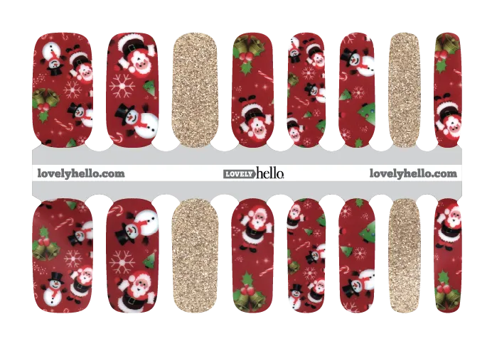 Frosty and Santa Nail Wraps