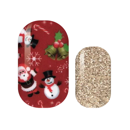 Frosty and Santa Nail Wraps