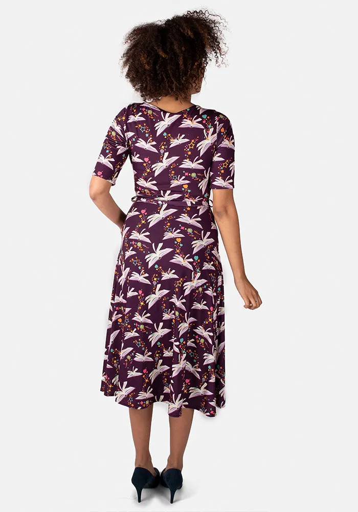 George Story Books Print Midi Dress
