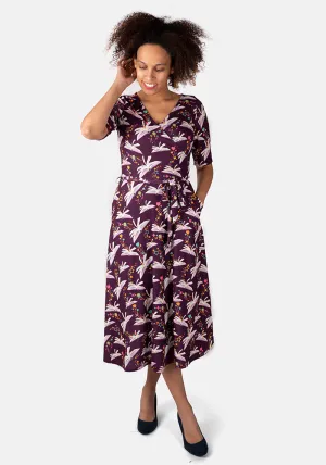 George Story Books Print Midi Dress