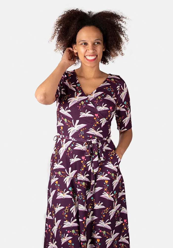 George Story Books Print Midi Dress