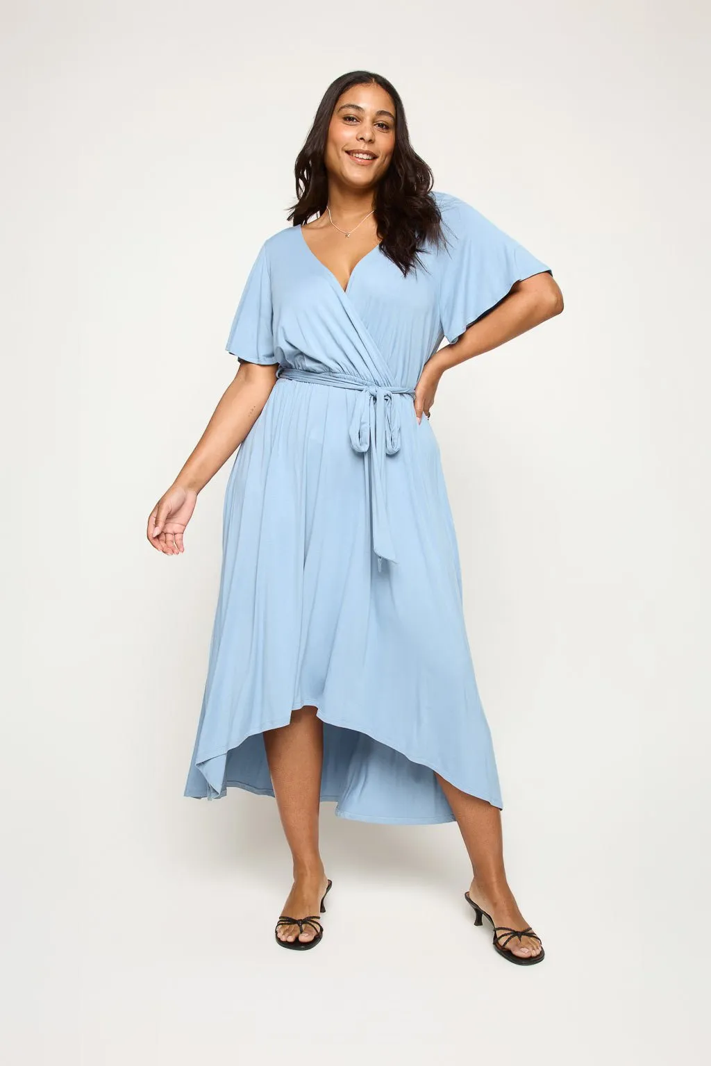 Georgia Plus Size Wrap Dress