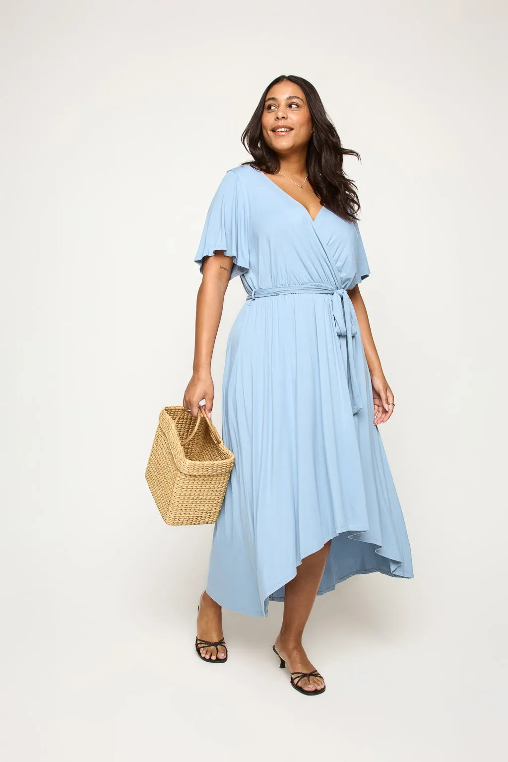 Georgia Plus Size Wrap Dress