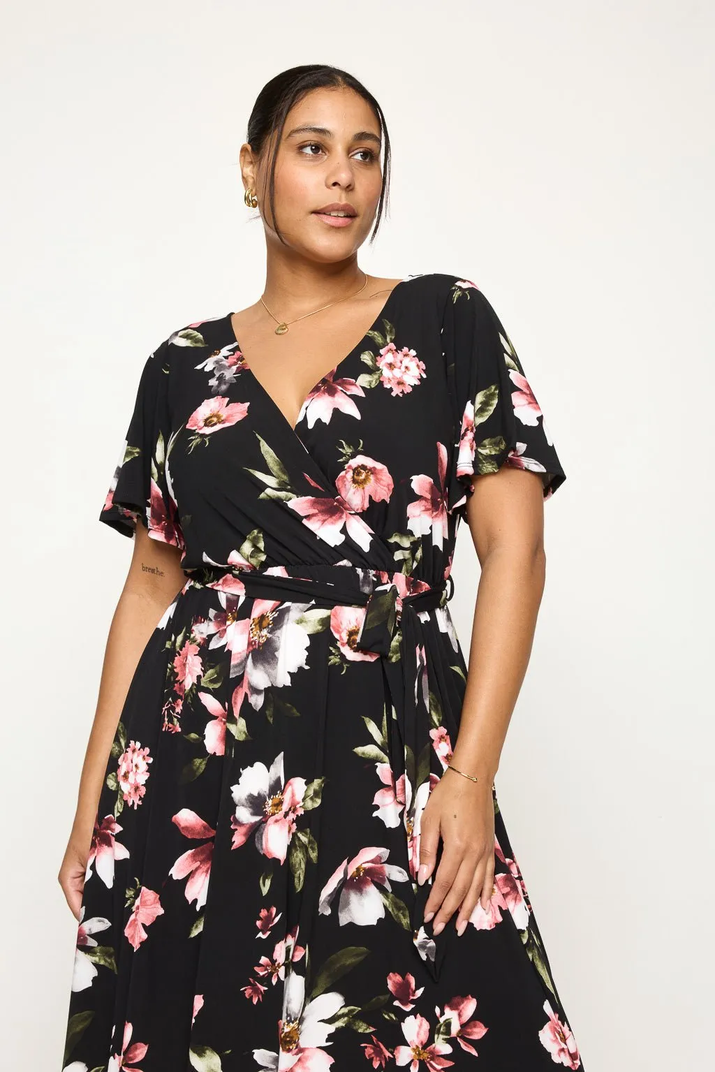 Georgia Plus Size Wrap Dress