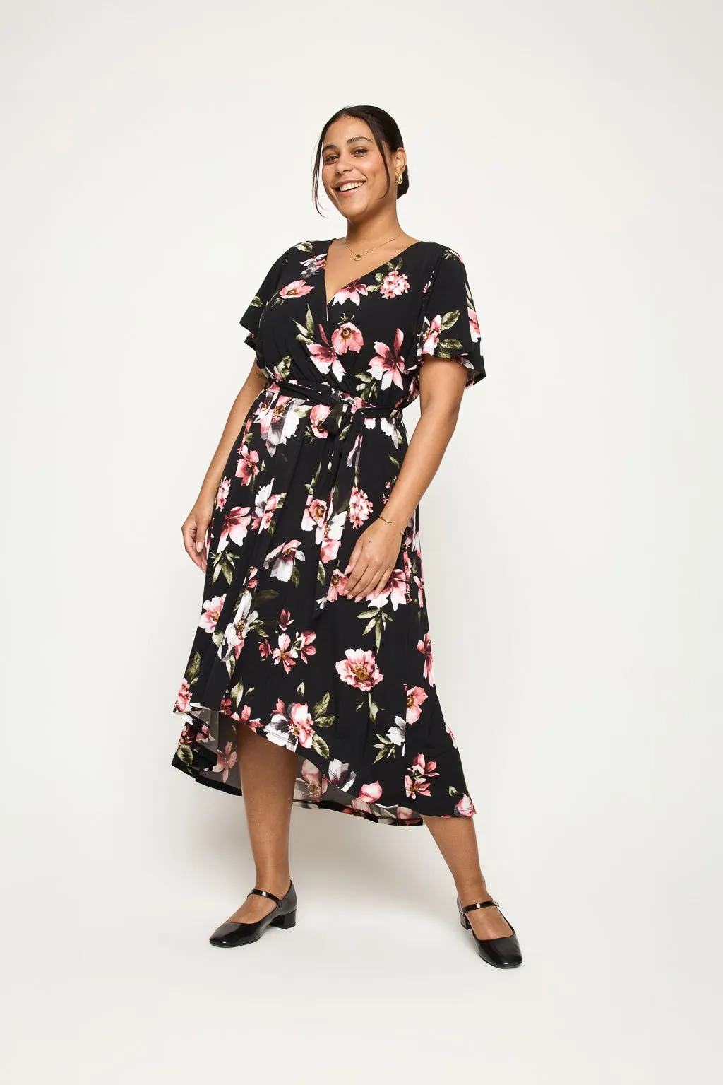 Georgia Plus Size Wrap Dress