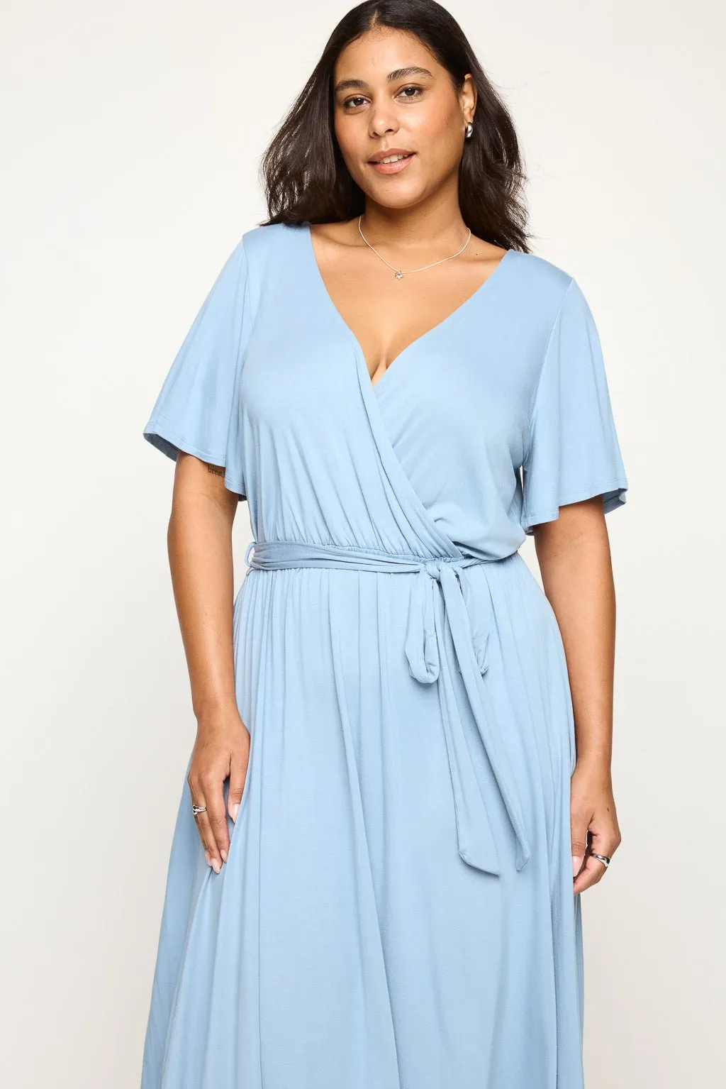 Georgia Plus Size Wrap Dress