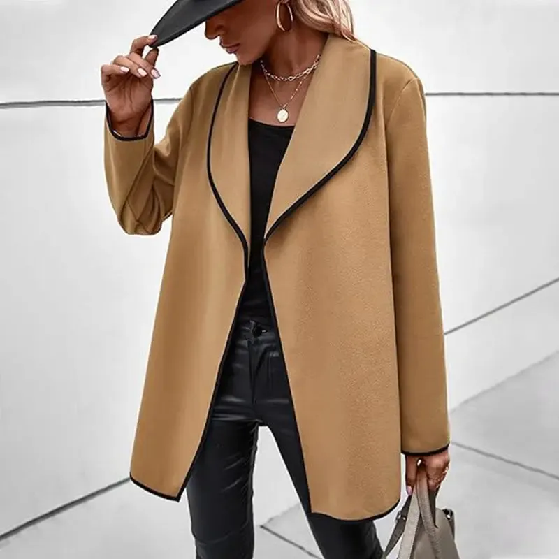 [Gift For Her] Women's Long-sleeved Casual Woolen Jacket