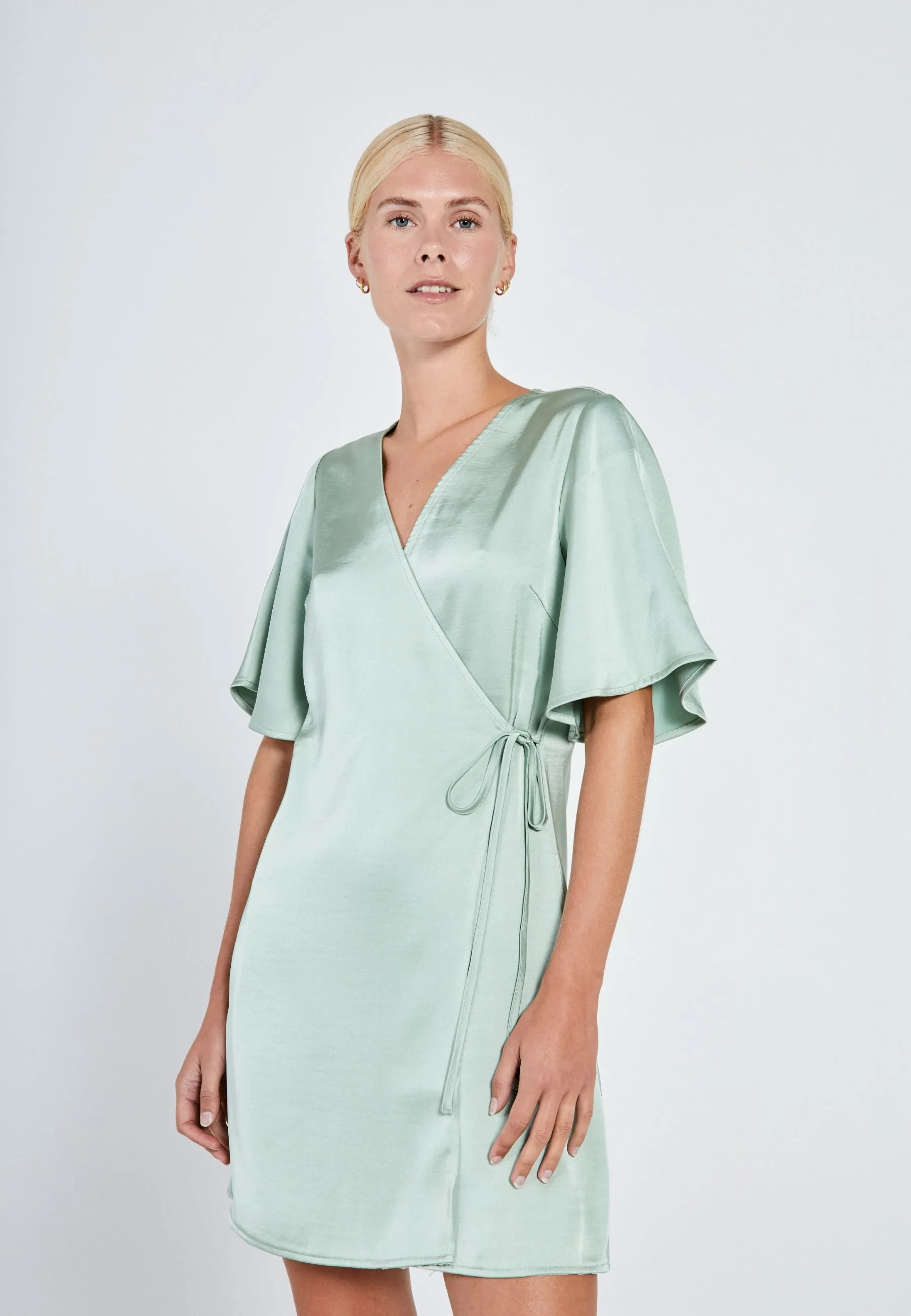 Gili wrap dress - Light olive