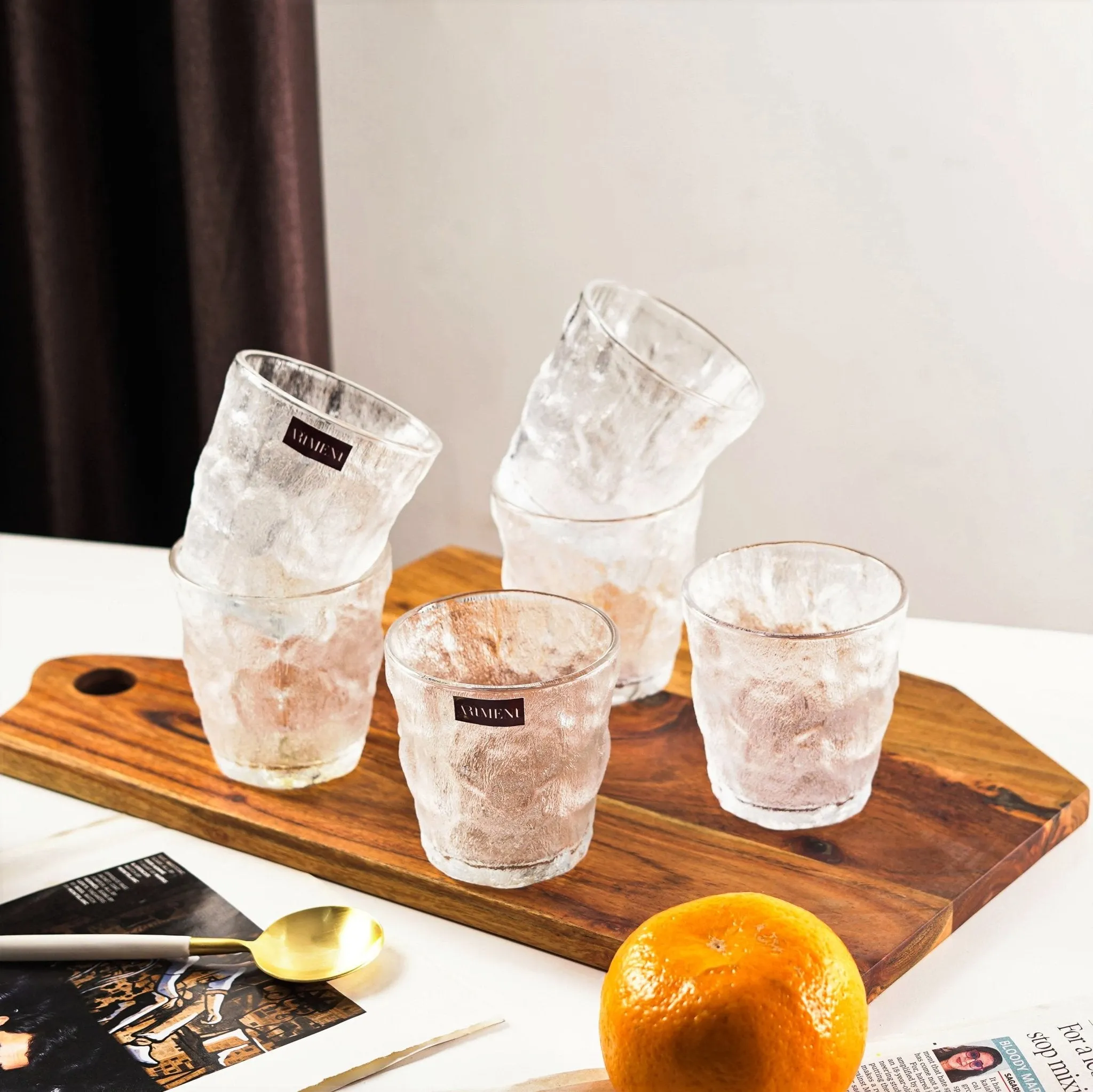 Glacier Patterned Frosted Glass