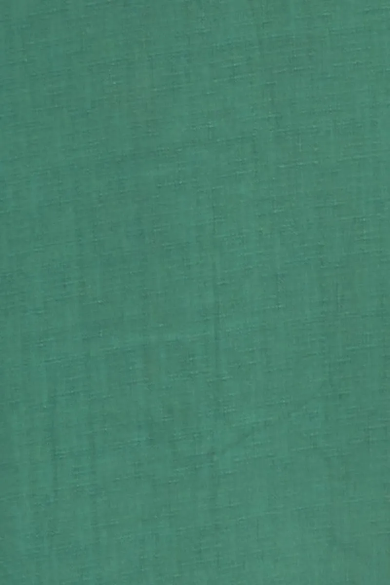 Green Wrap Midi Dress