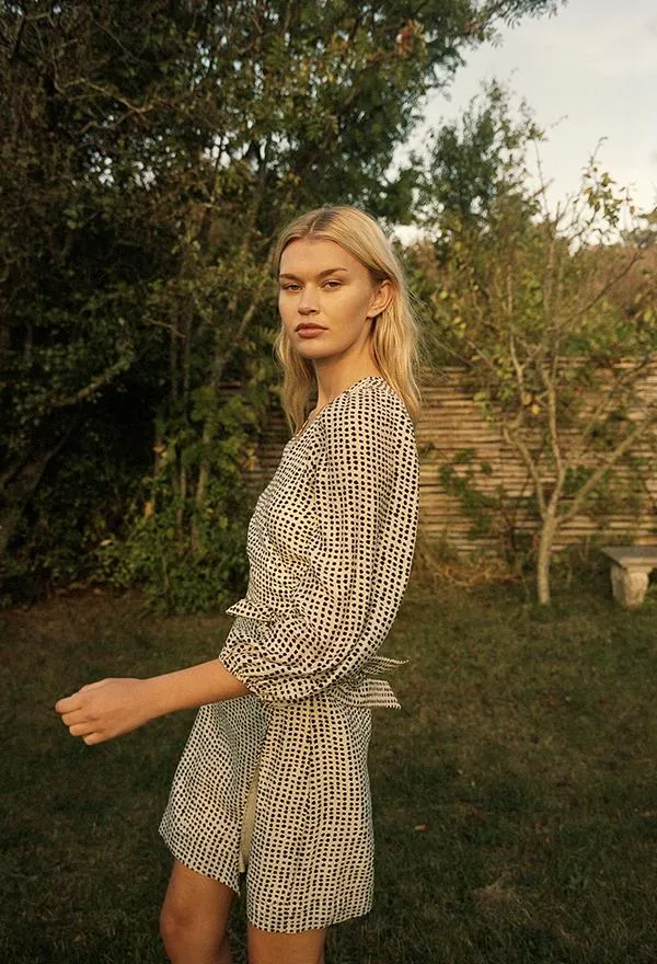Hampshire Wrap Dress - Parchment
