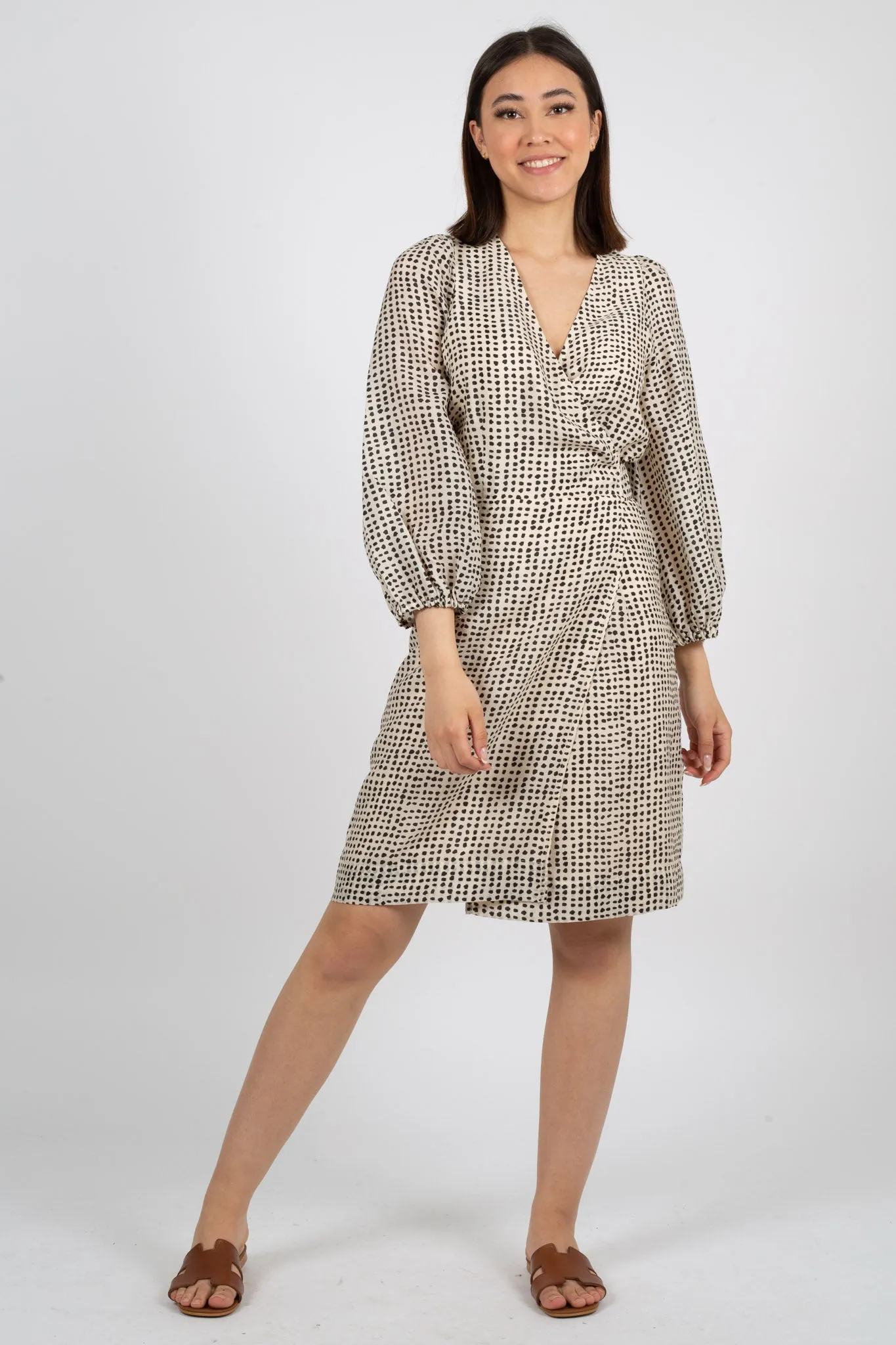 Hampshire Wrap Dress - Parchment