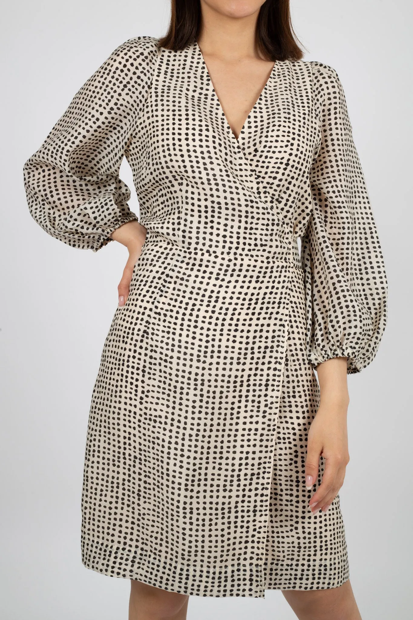 Hampshire Wrap Dress - Parchment