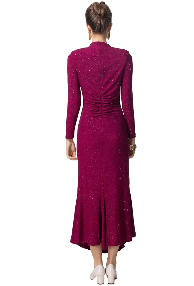 Hips Wrap Formal Pencil Dress