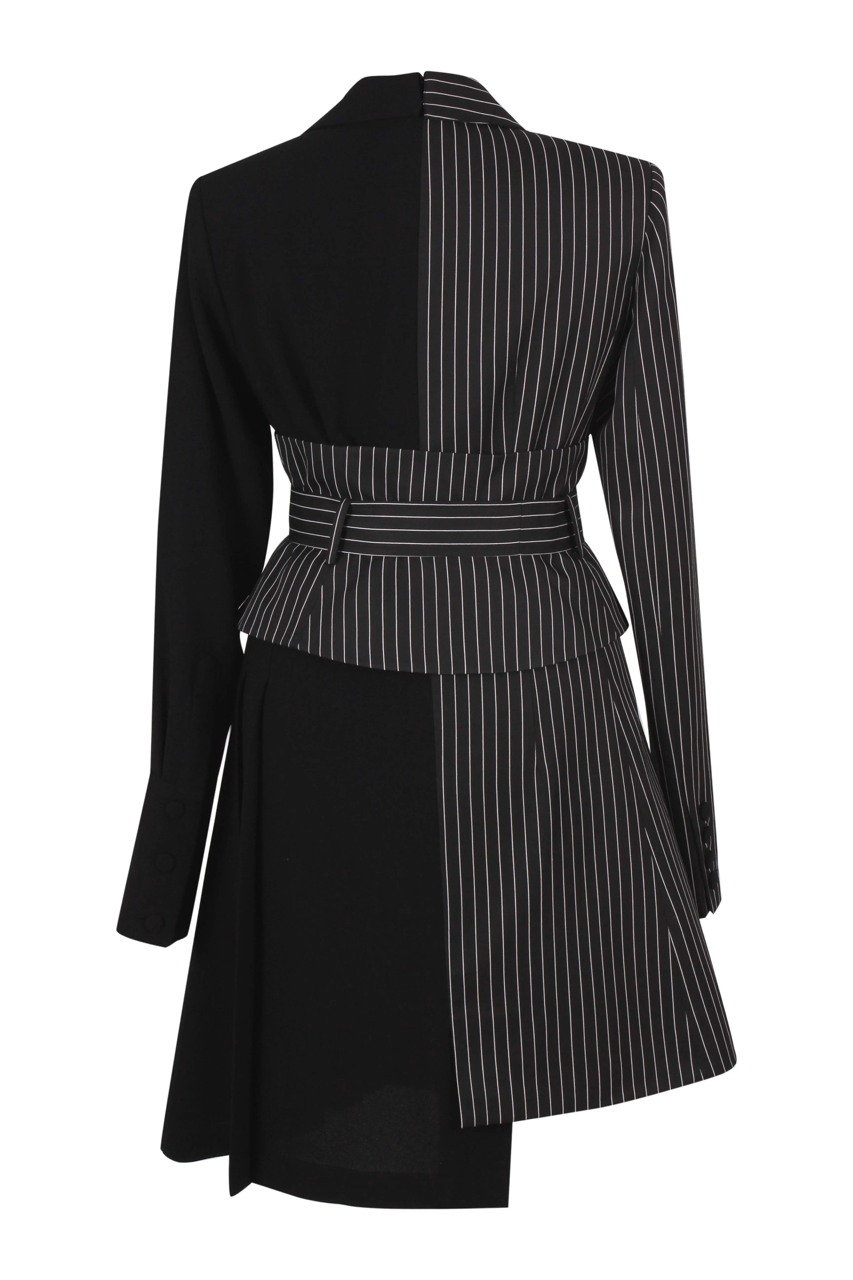 hybrid corset belt blazer dress