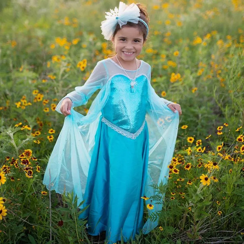 Ice Queen Dress With Attached Cape Size 3-4