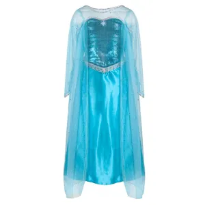 Ice Queen Dress With Attached Cape Size 5-6