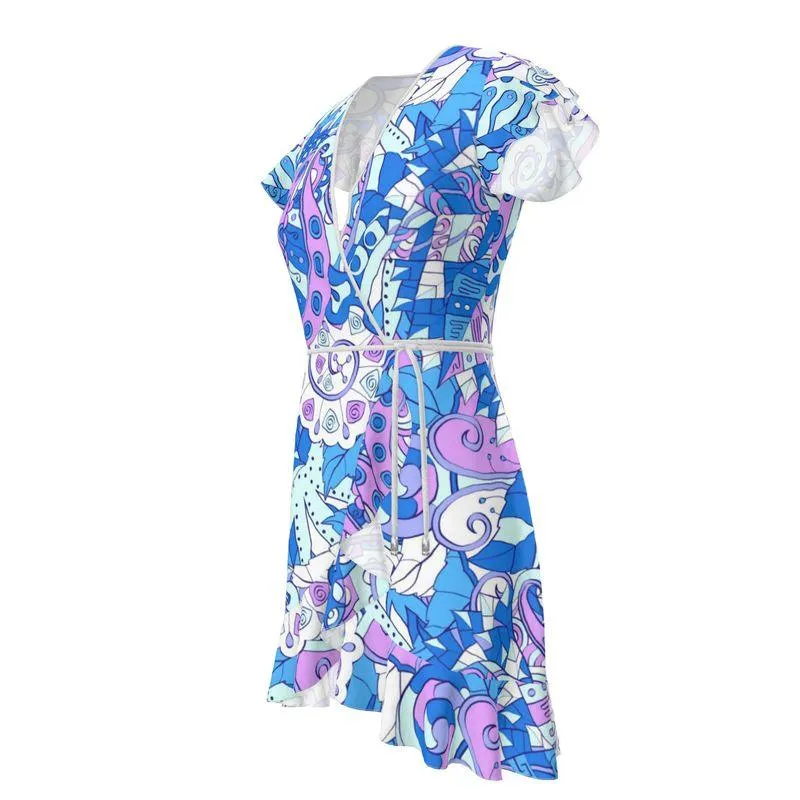 Imi Flounce Wrap Dress