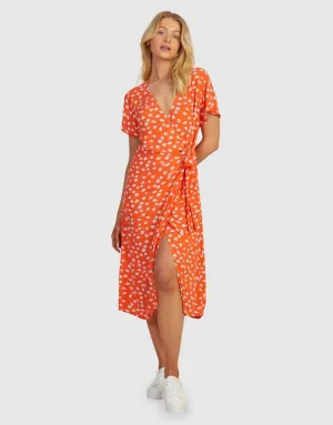 Indigo Sands Wrap Dress