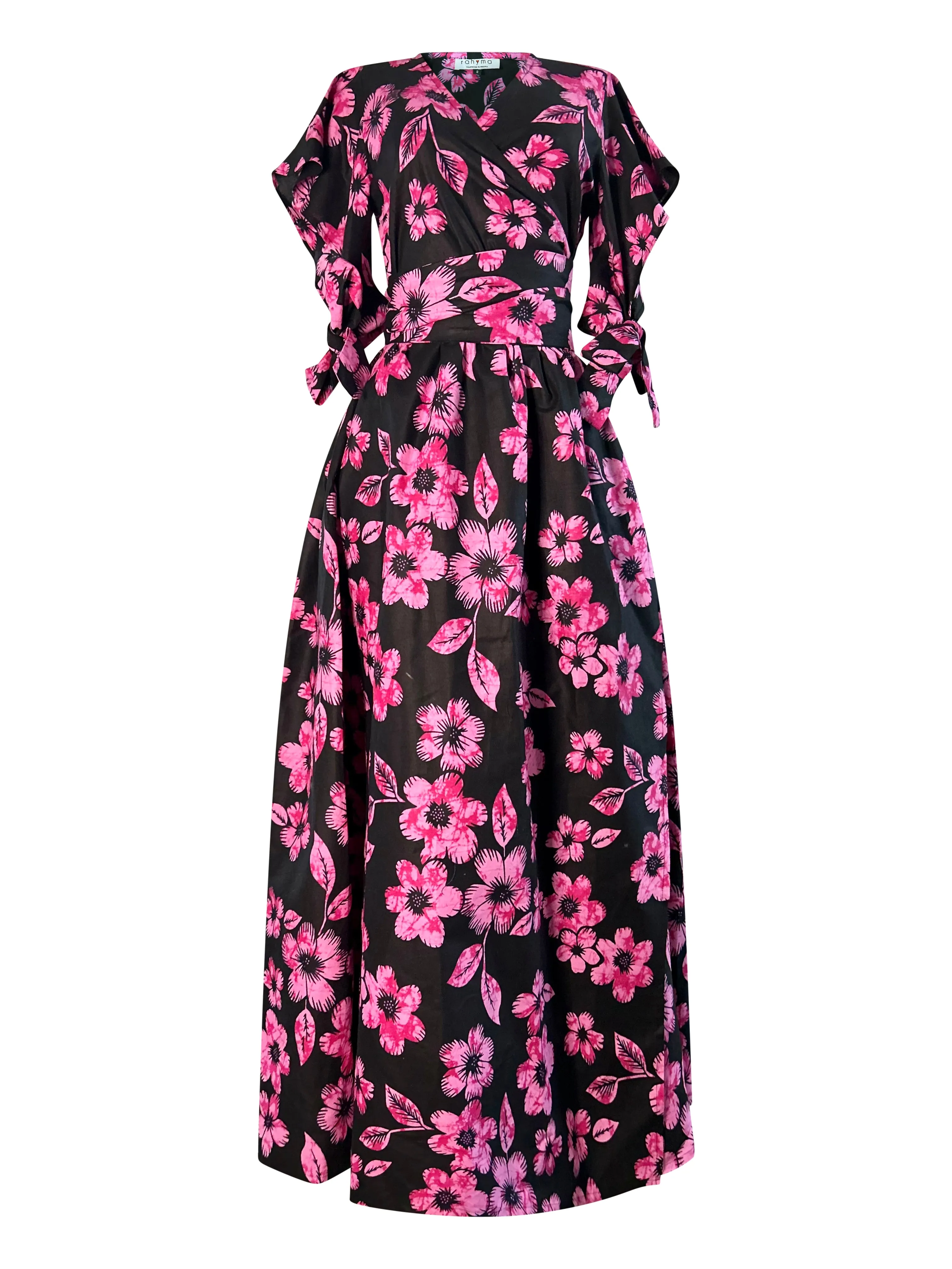 JADE AFRICAN PRINT WRAP DRESS