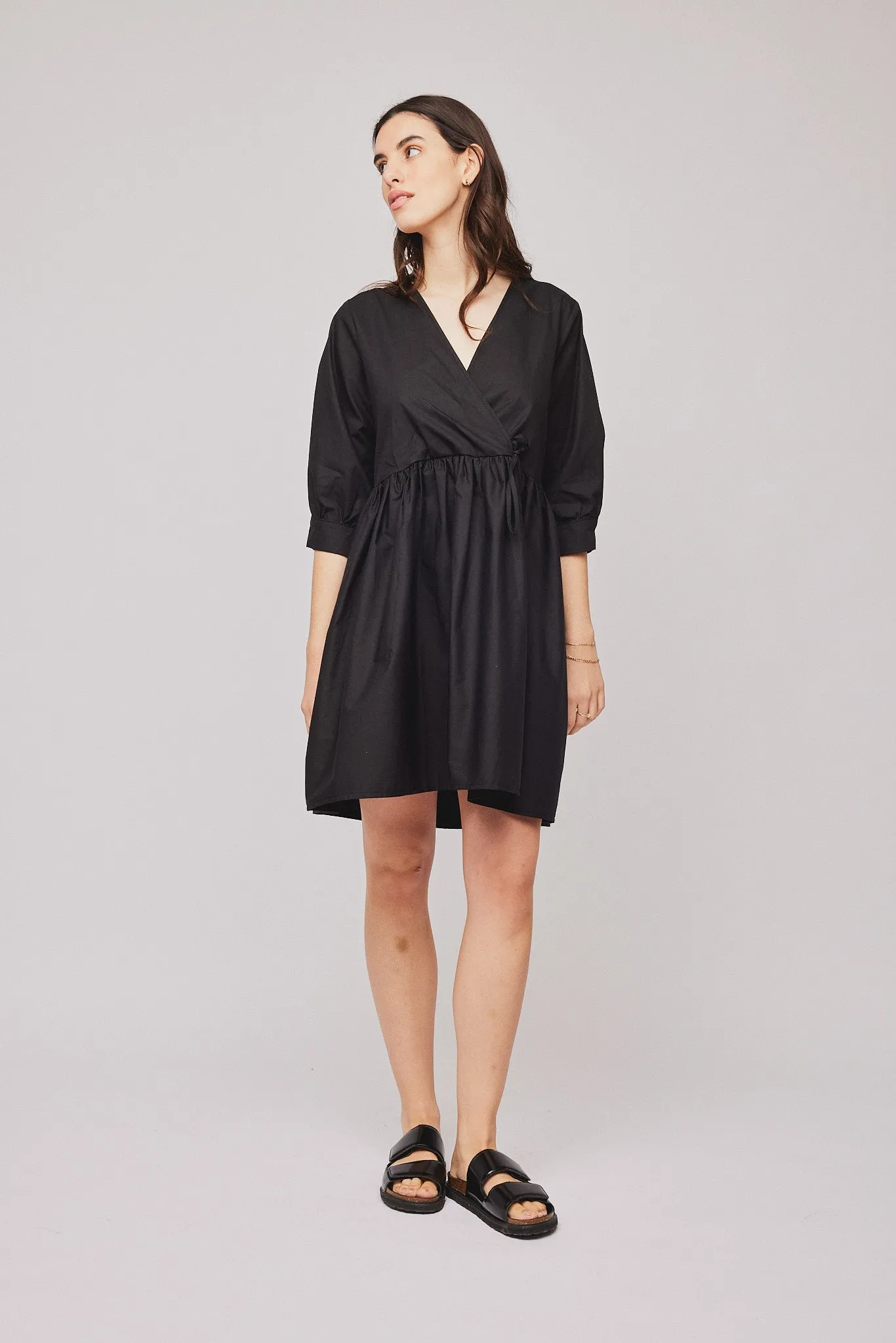 Jamie Wrap Dress - Black