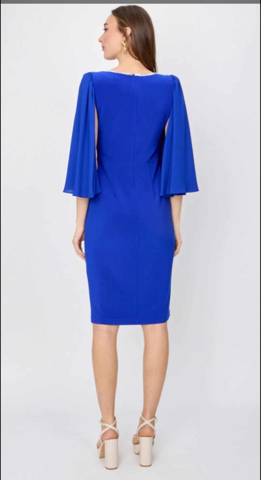 Joseph Ribkoff embellished wrap style dress