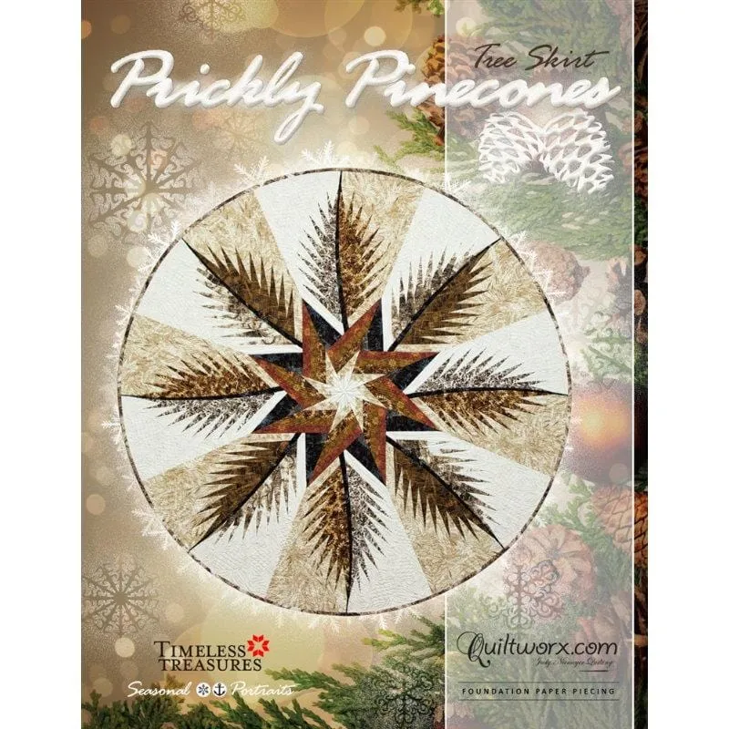 Judy Niemeyer Quiltworx - Prickly Pinecones Tree Skirt Pattern