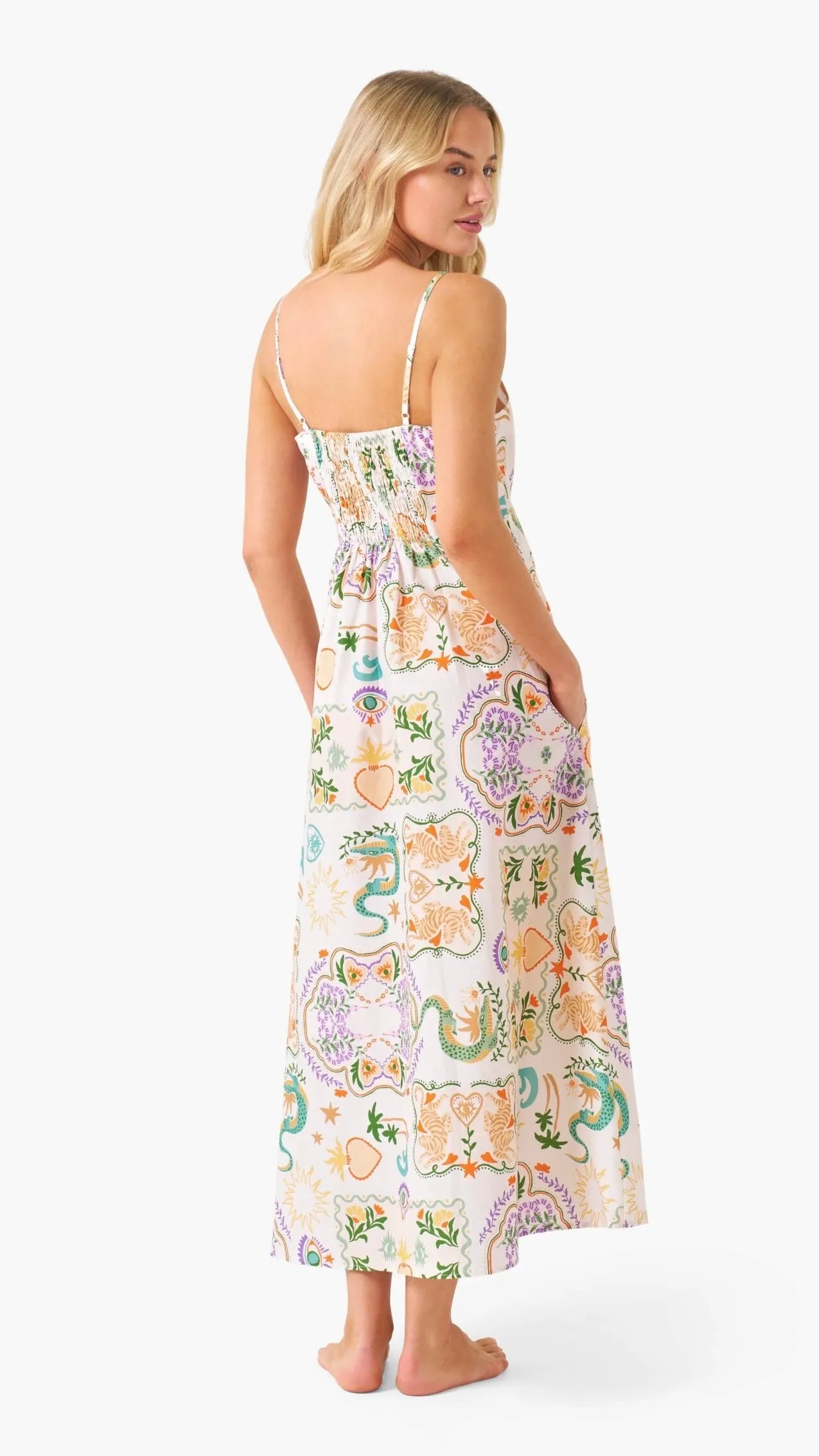 Jungle Secret Midi Dress