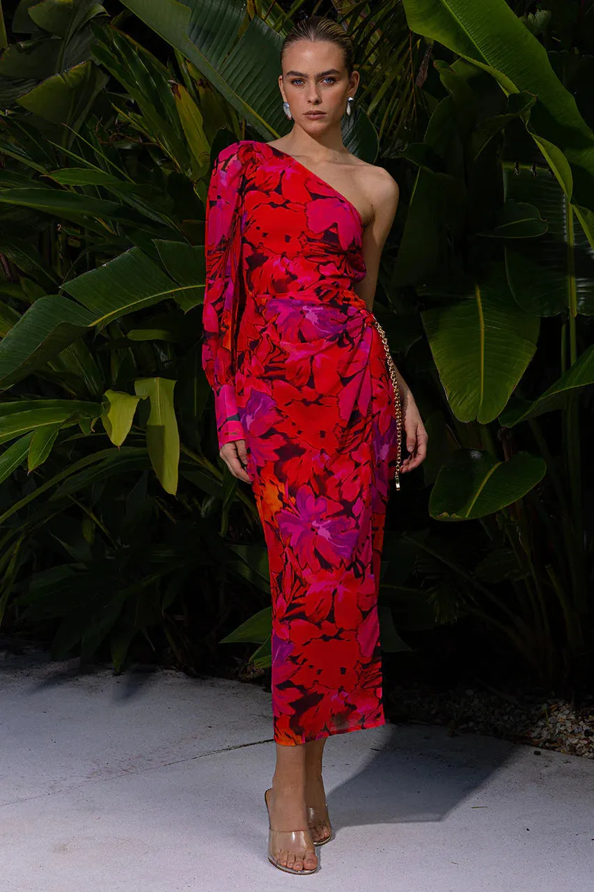 Kana Midi Dress Pink