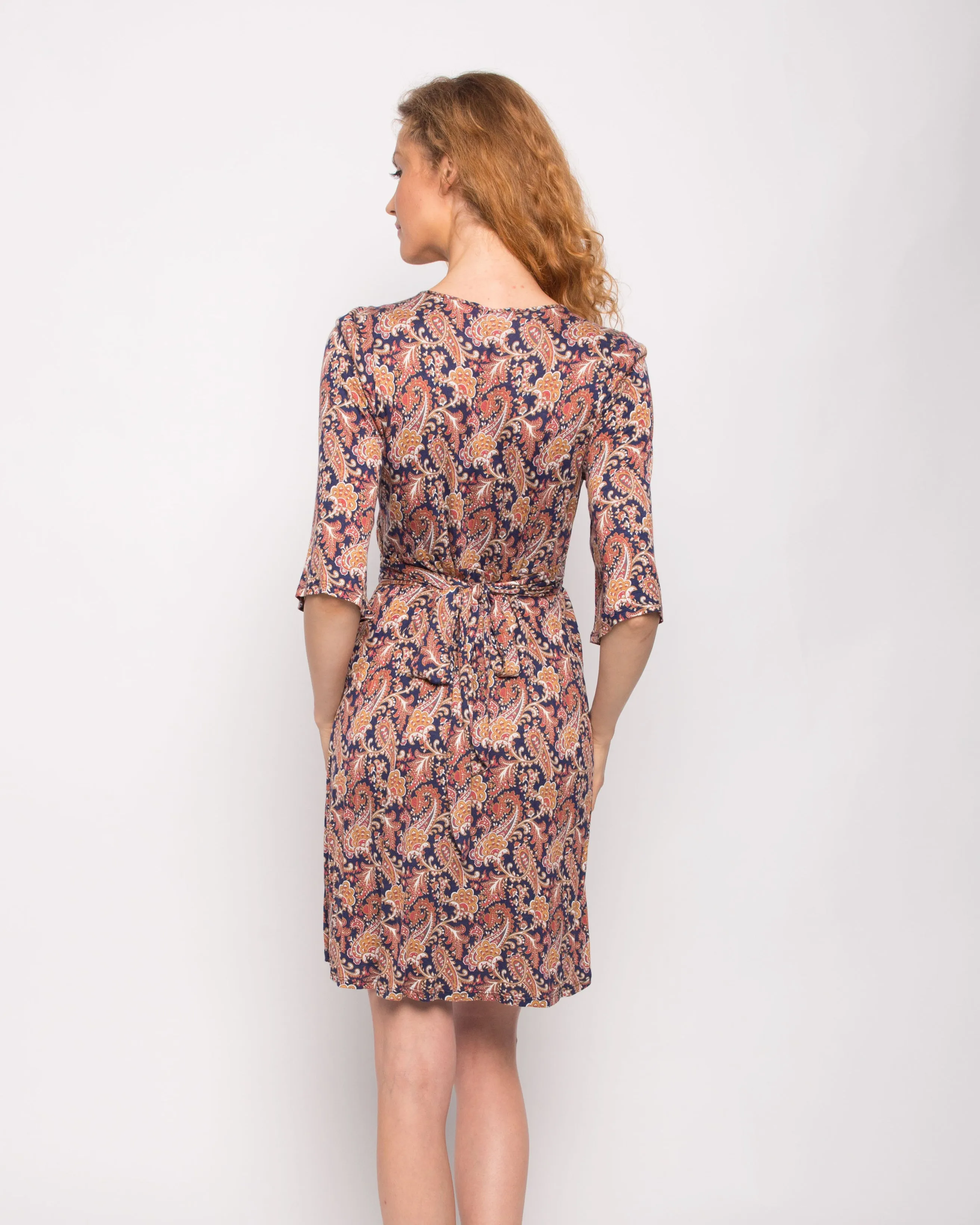 KIMONO Sleeves Wrap Dress
