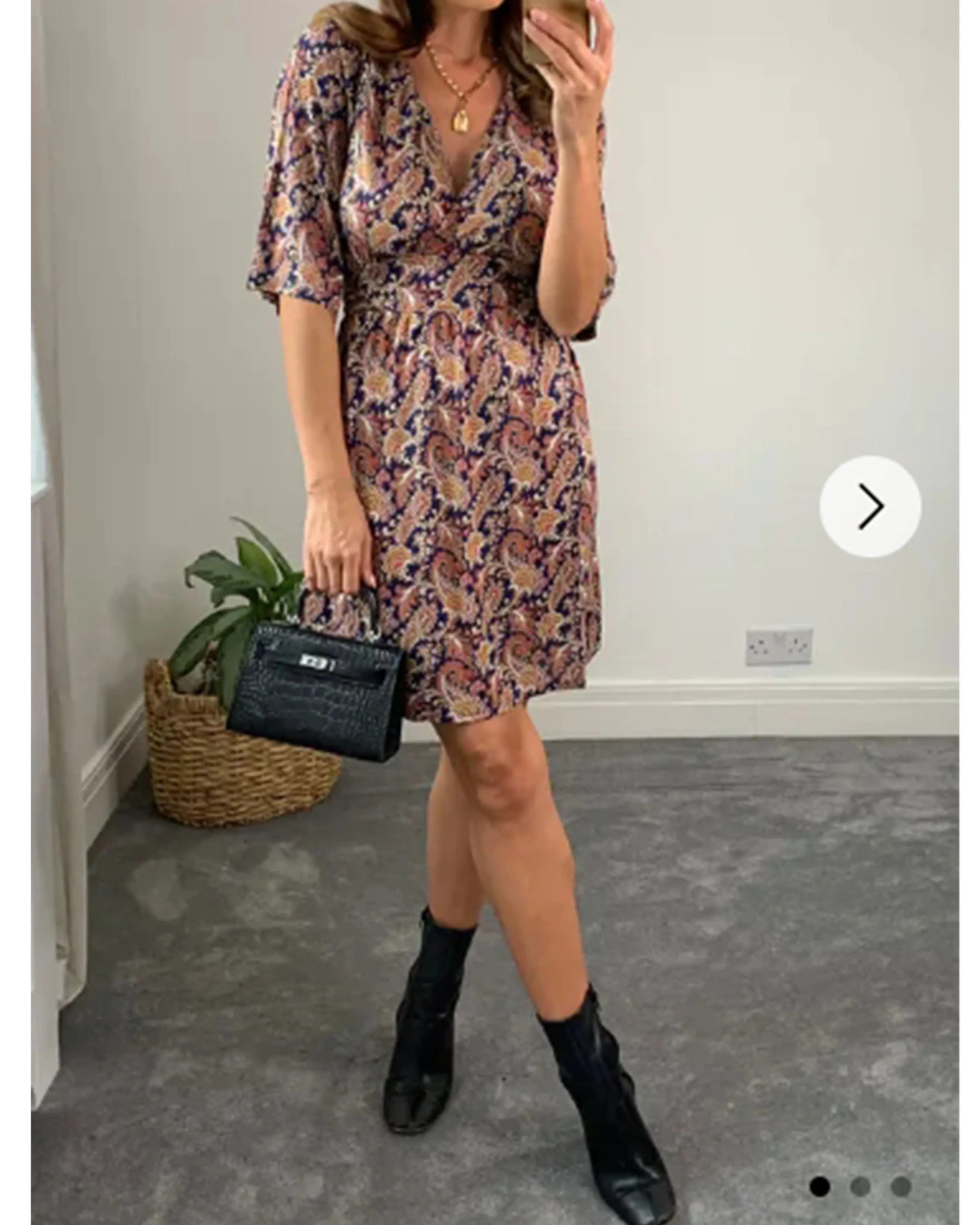 KIMONO Sleeves Wrap Dress