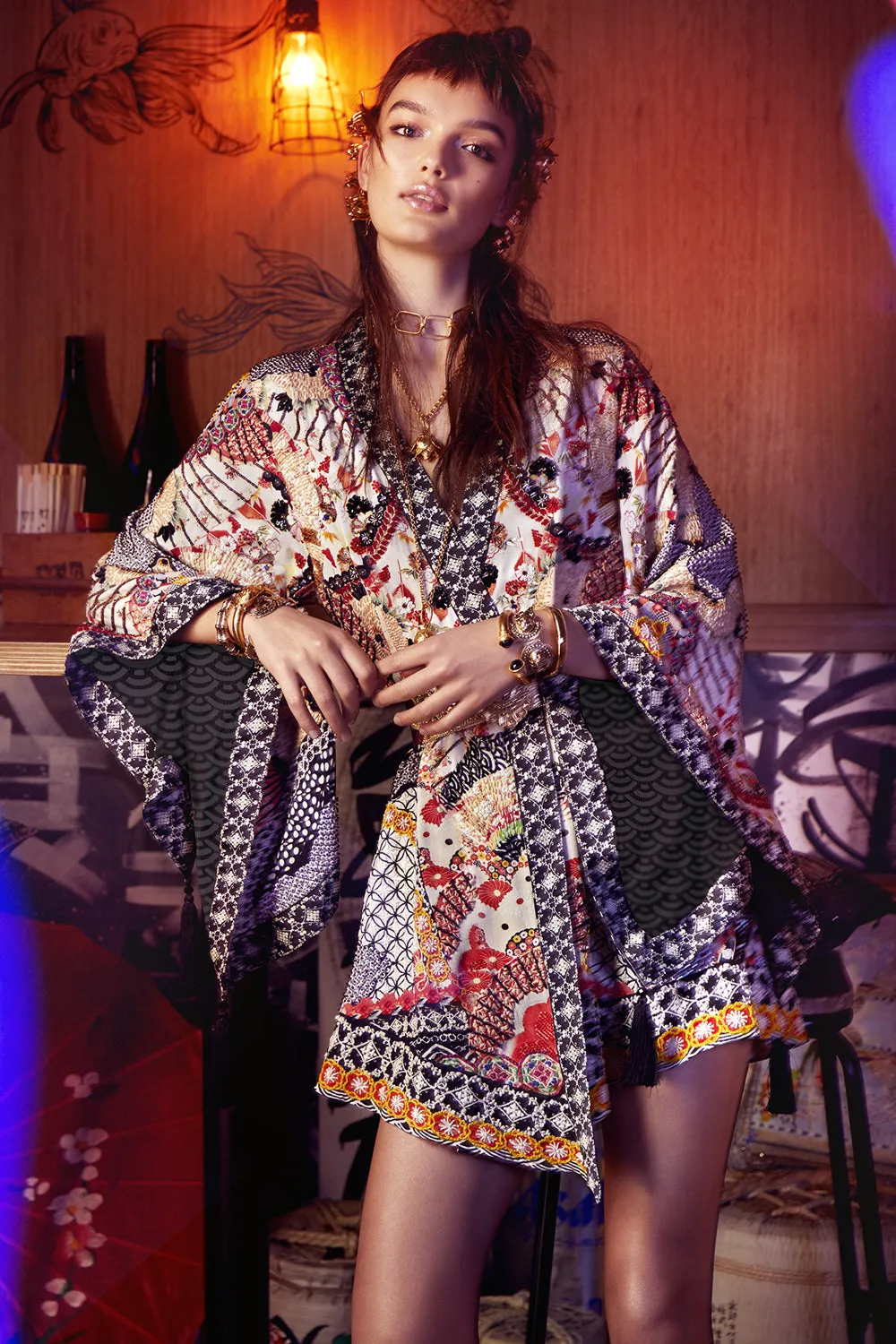 KIMONO WRAP DRESS WITH OBI VINTAGE VIXEN