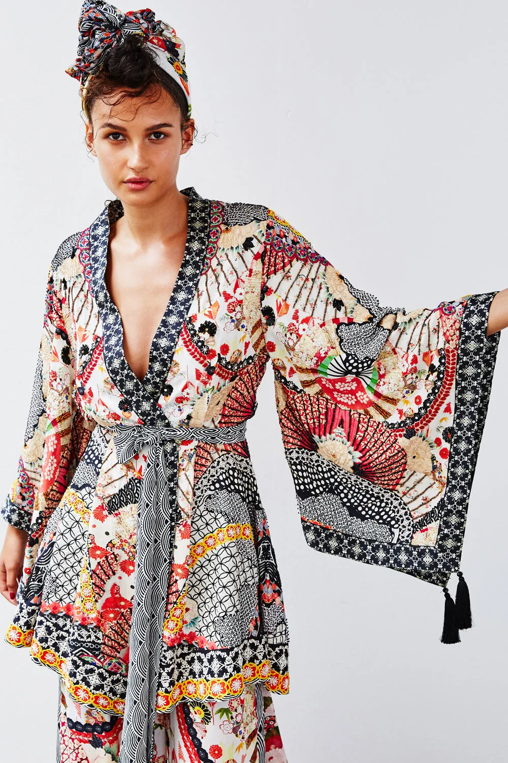 KIMONO WRAP DRESS WITH OBI VINTAGE VIXEN