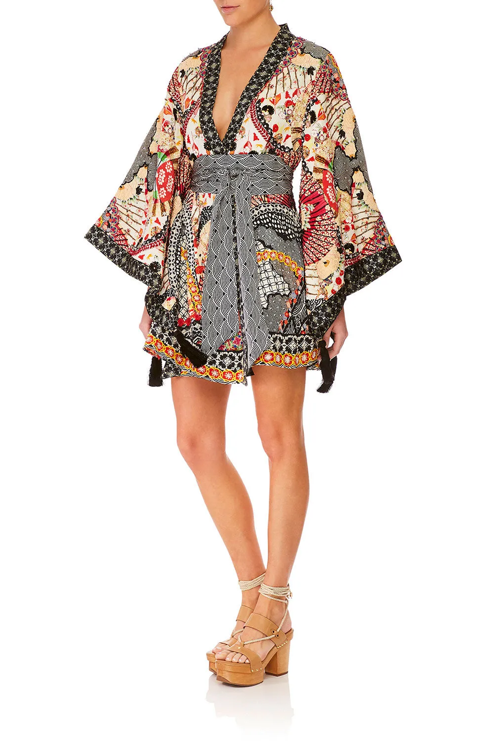 KIMONO WRAP DRESS WITH OBI VINTAGE VIXEN