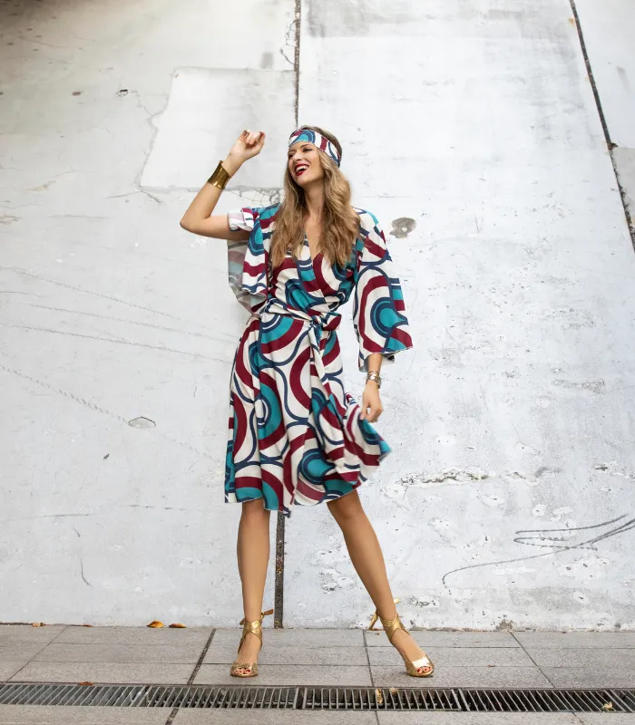 Kimono Wrap Gown by KonaCoco
