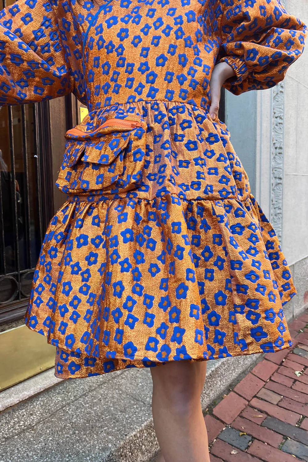 KkCo - Koi Pond Utility Wrap Dress: Koi Pond