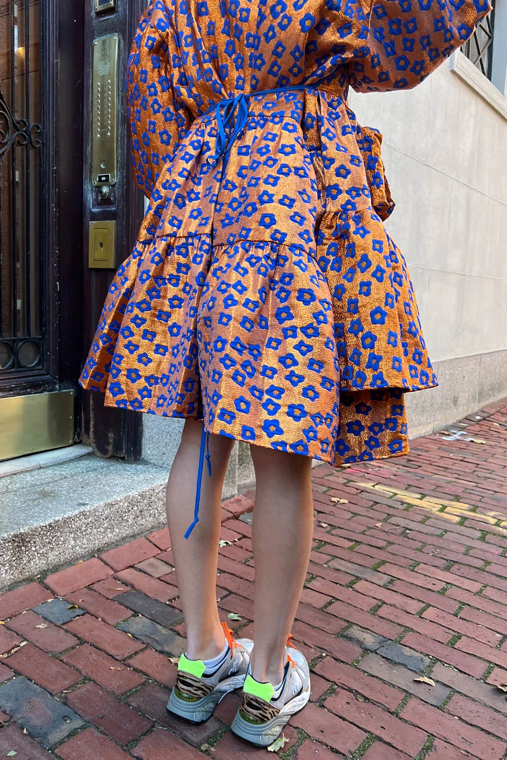 KkCo - Koi Pond Utility Wrap Dress: Koi Pond