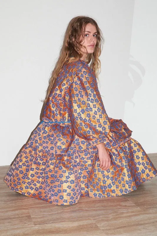 KkCo - Koi Pond Utility Wrap Dress: Koi Pond