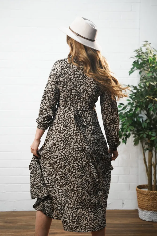 Leopard printed wrap dress | LANA DRESS