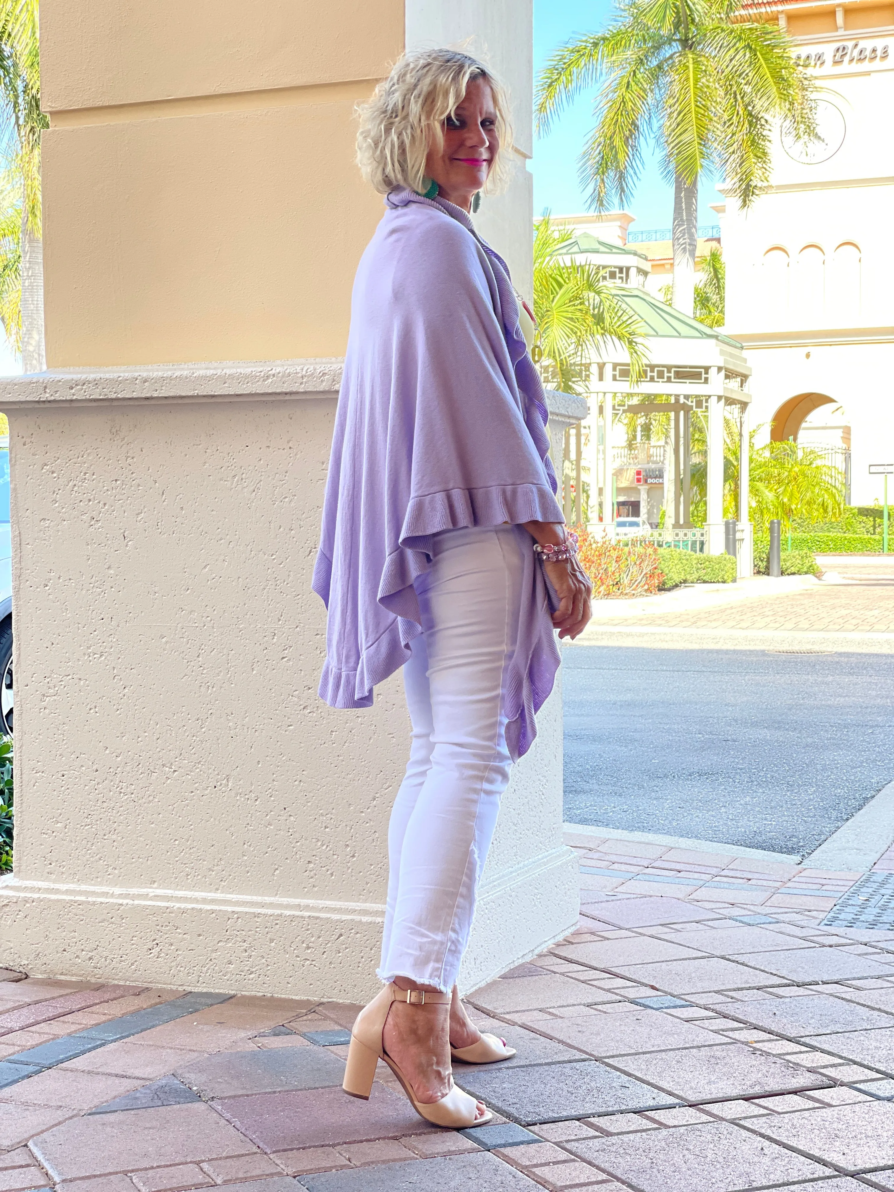 LILAC RUFFLE WRAP