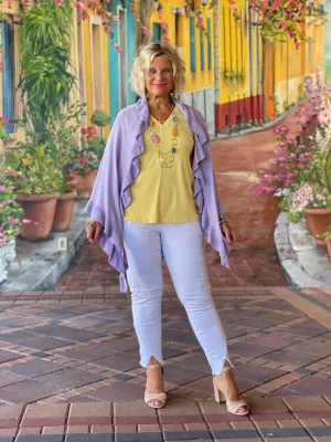 LILAC RUFFLE WRAP