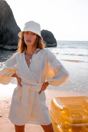 Linen Wrap Dress