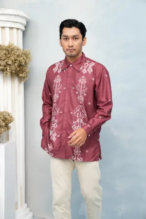 Lingga Long Shirt Men (Minor) Merah Biram