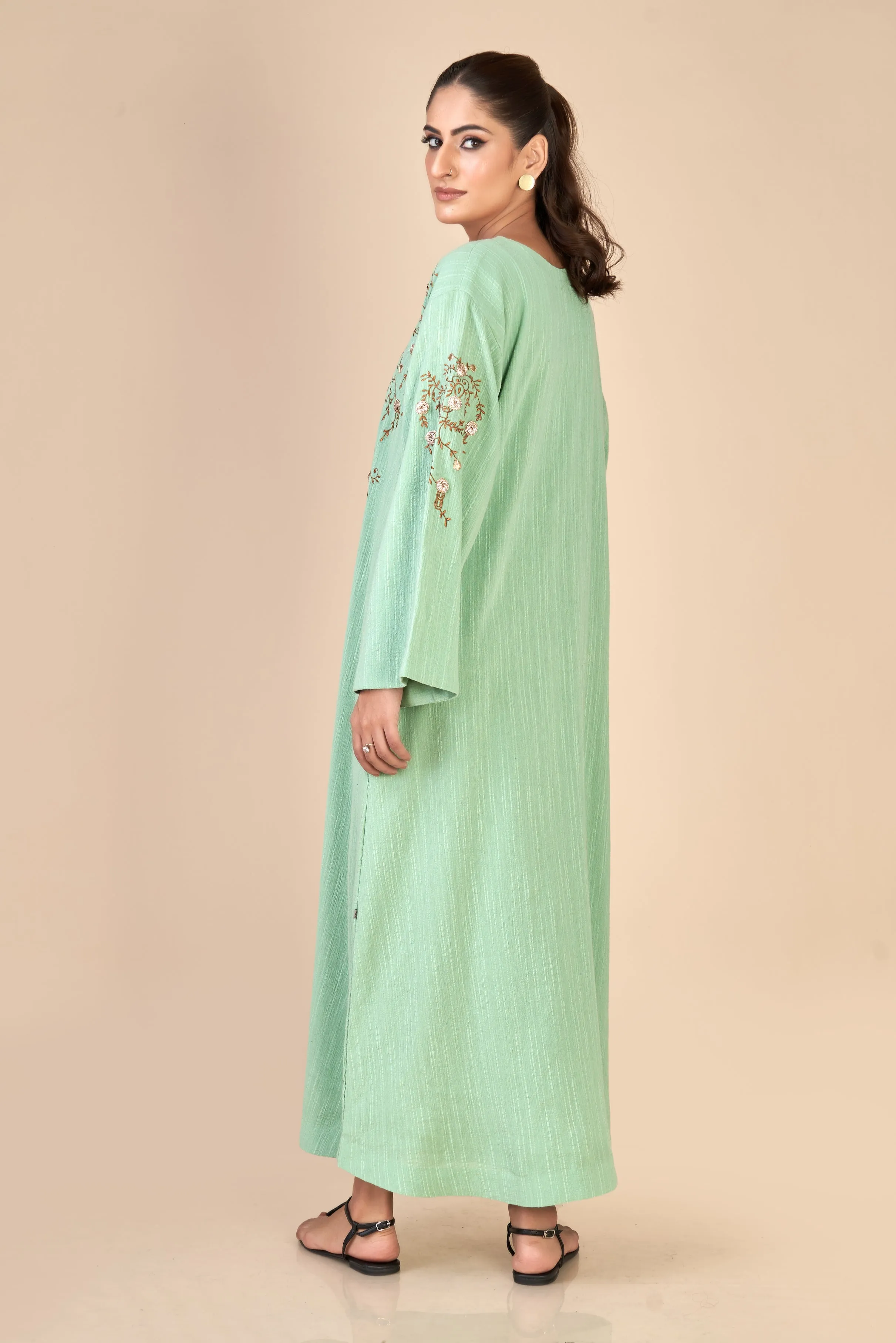 LONG DRESS (EMBROIDERED) W24-F37
